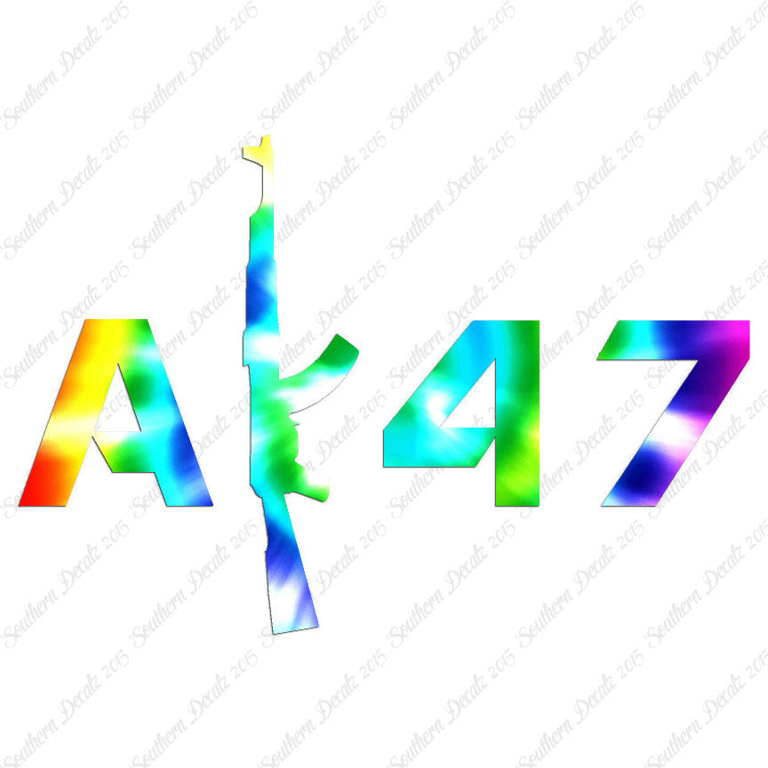 AK 47 Gun Text