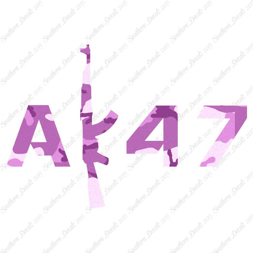 AK 47 Gun Text
