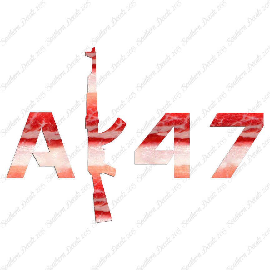 AK 47 Gun Text
