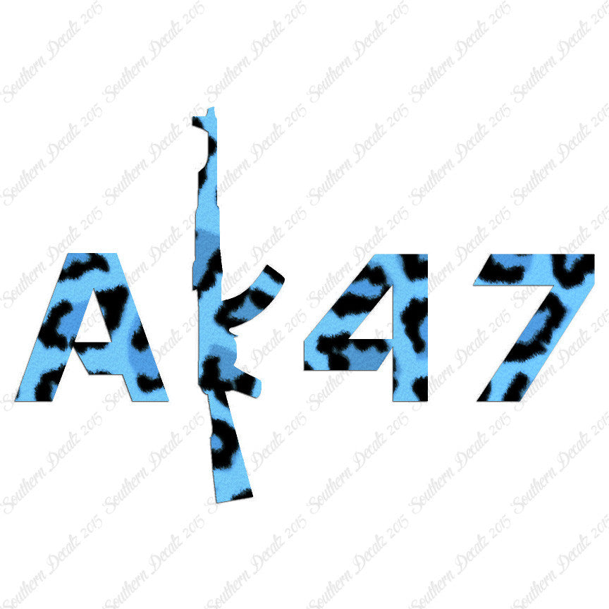 AK 47 Gun Text
