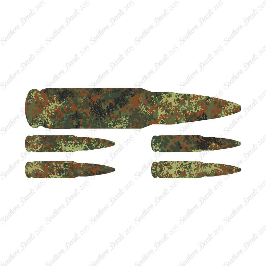 Set Of 5 AK47 Bullet Rifle Ammo