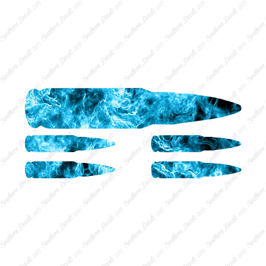 Set Of 5 AK47 Bullet Rifle Ammo