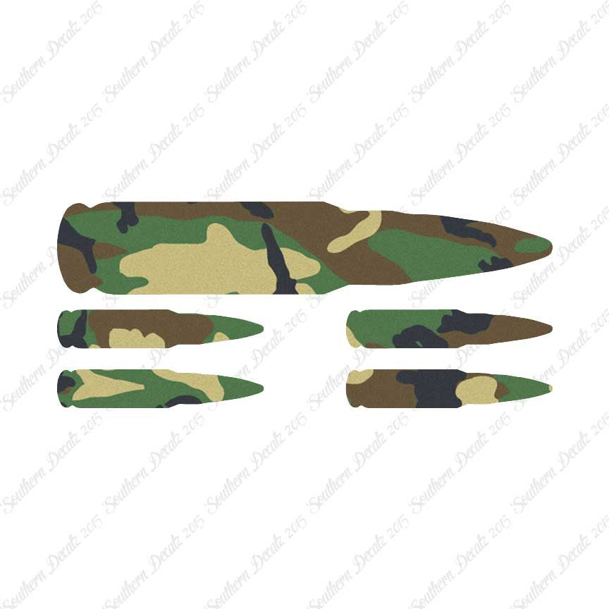 Set Of 5 AK47 Bullet Rifle Ammo