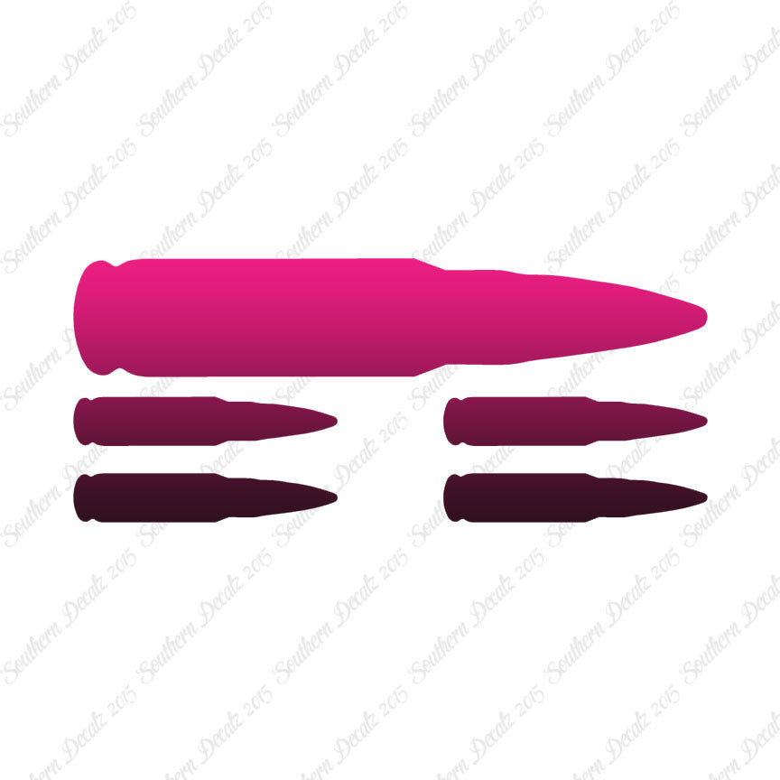 Set Of 5 AK47 Bullet Rifle Ammo