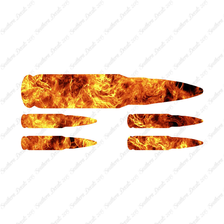 Set Of 5 AK47 Bullet Rifle Ammo