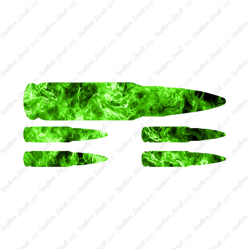 Set Of 5 AK47 Bullet Rifle Ammo