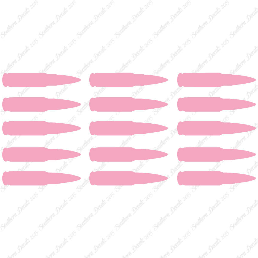 Set Of 15 AK47 Bullets Ammo