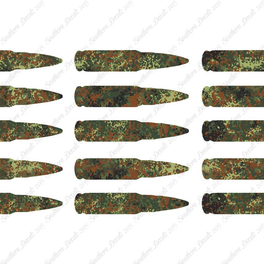 Set Of 15 AK47 Bullets Ammo