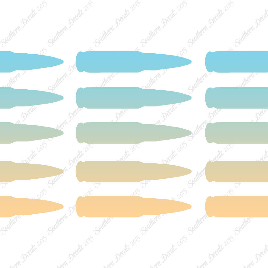 Set Of 15 AK47 Bullets Ammo