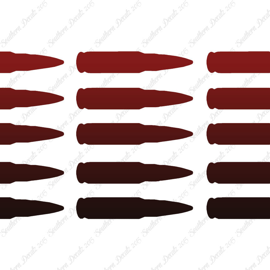 Set Of 15 AK47 Bullets Ammo
