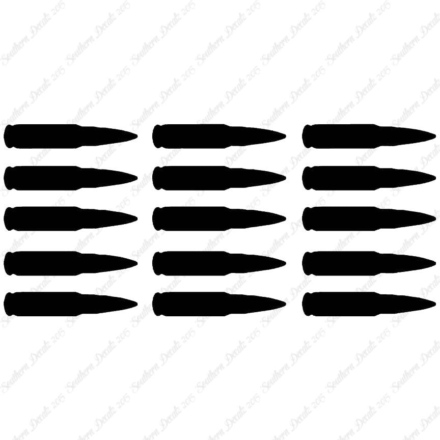 Set Of 15 AK47 Bullets Ammo