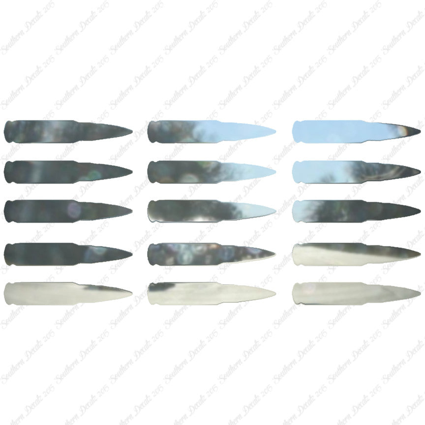 Set Of 15 AK47 Bullets Ammo