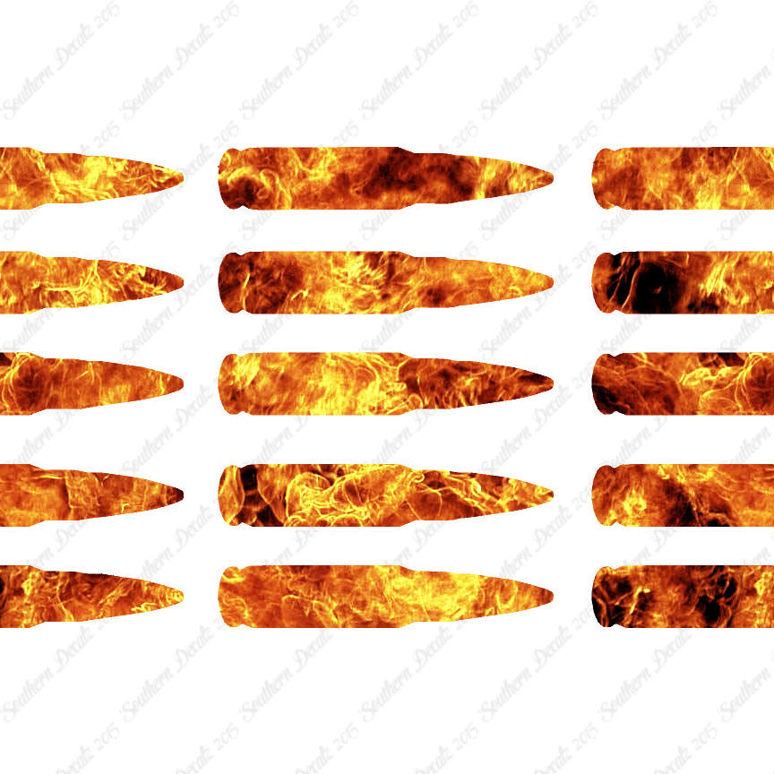 Set Of 15 AK47 Bullets Ammo