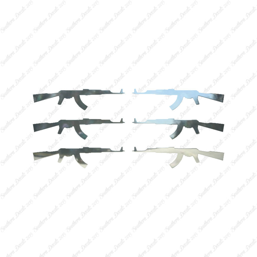 Set Of 6 AK47 Rifle Guns