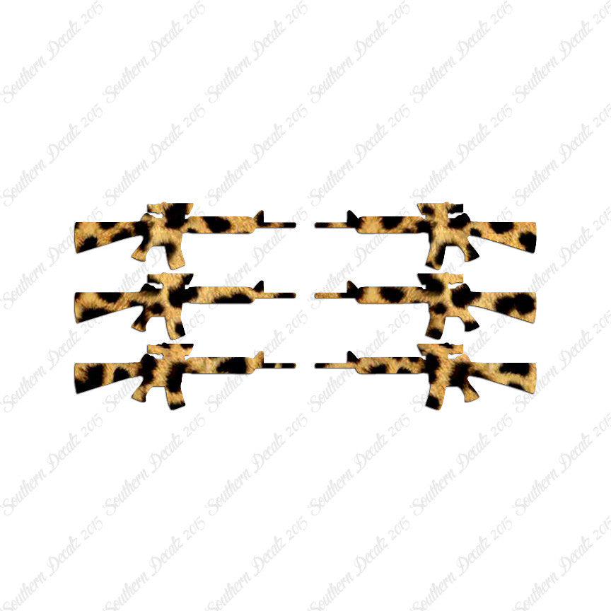 Set Of 6 AR-15 Assault Rifles