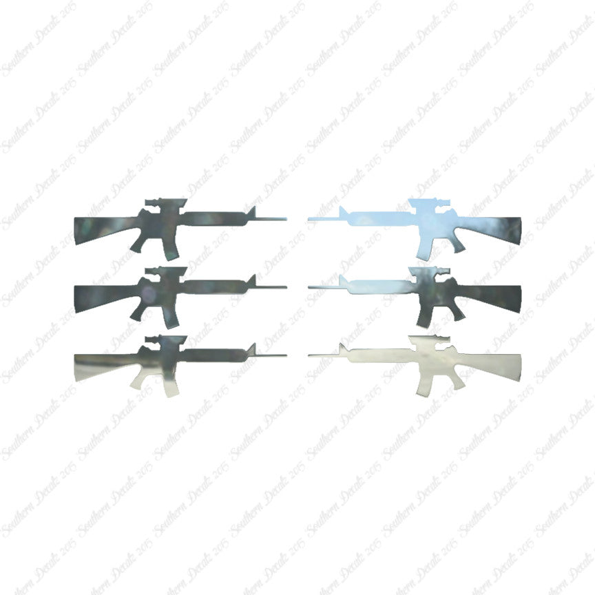 Set Of 6 AR-15 Assault Rifles