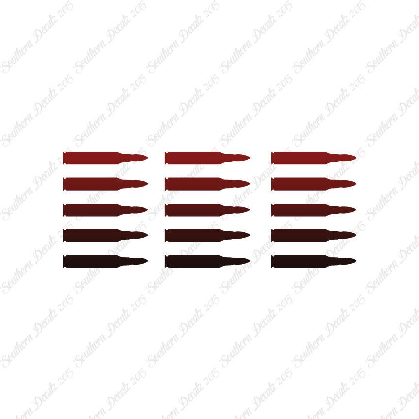 Set Of 15 AR-15 Bullets Rifle Ammo