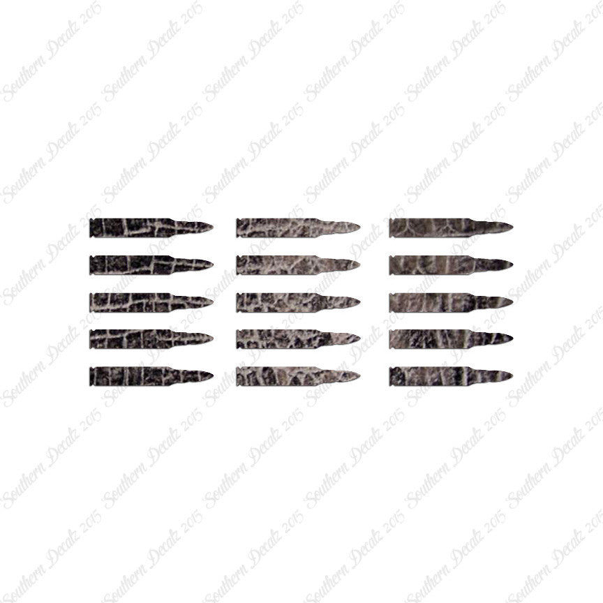 Set Of 15 AR-15 Bullets Rifle Ammo