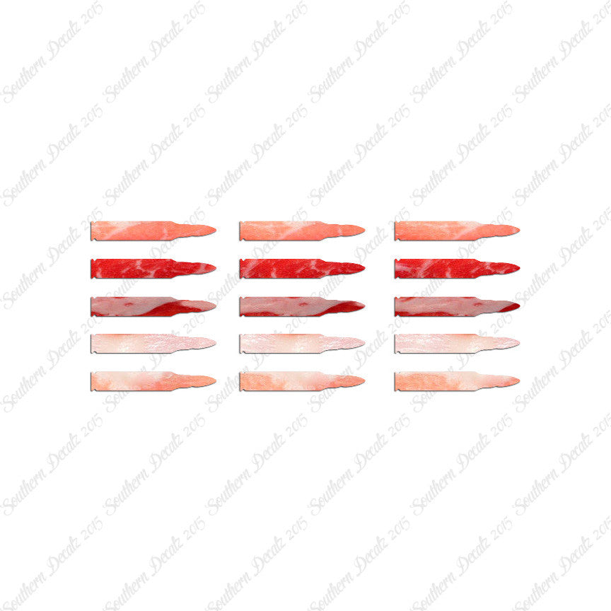 Set Of 15 AR-15 Bullets Rifle Ammo
