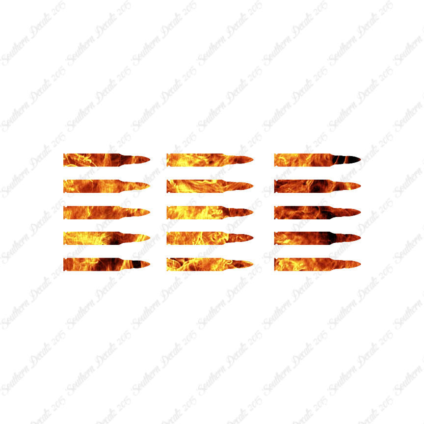 Set Of 15 AR-15 Bullets Rifle Ammo