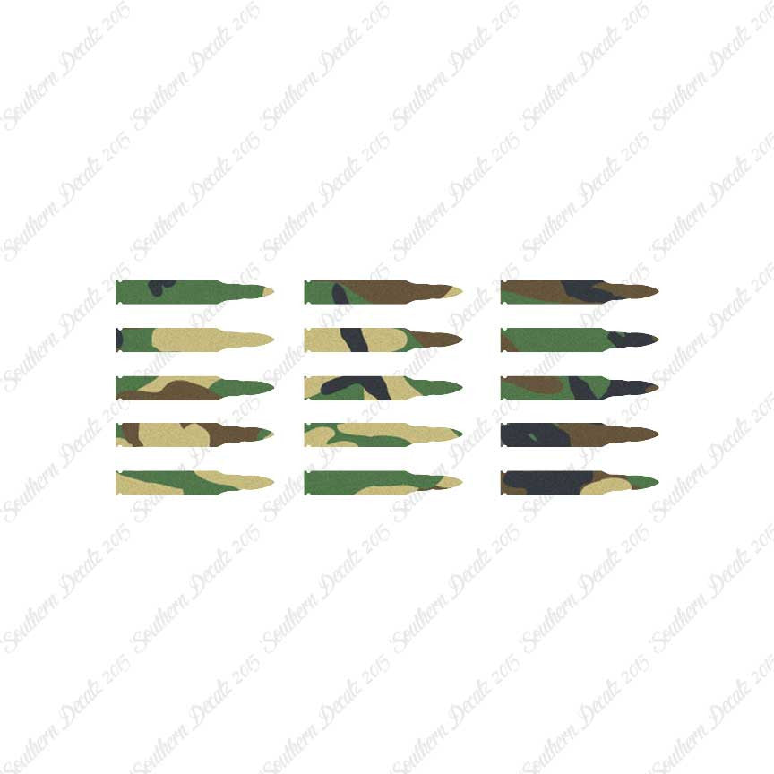 Set Of 15 AR-15 Bullets Rifle Ammo