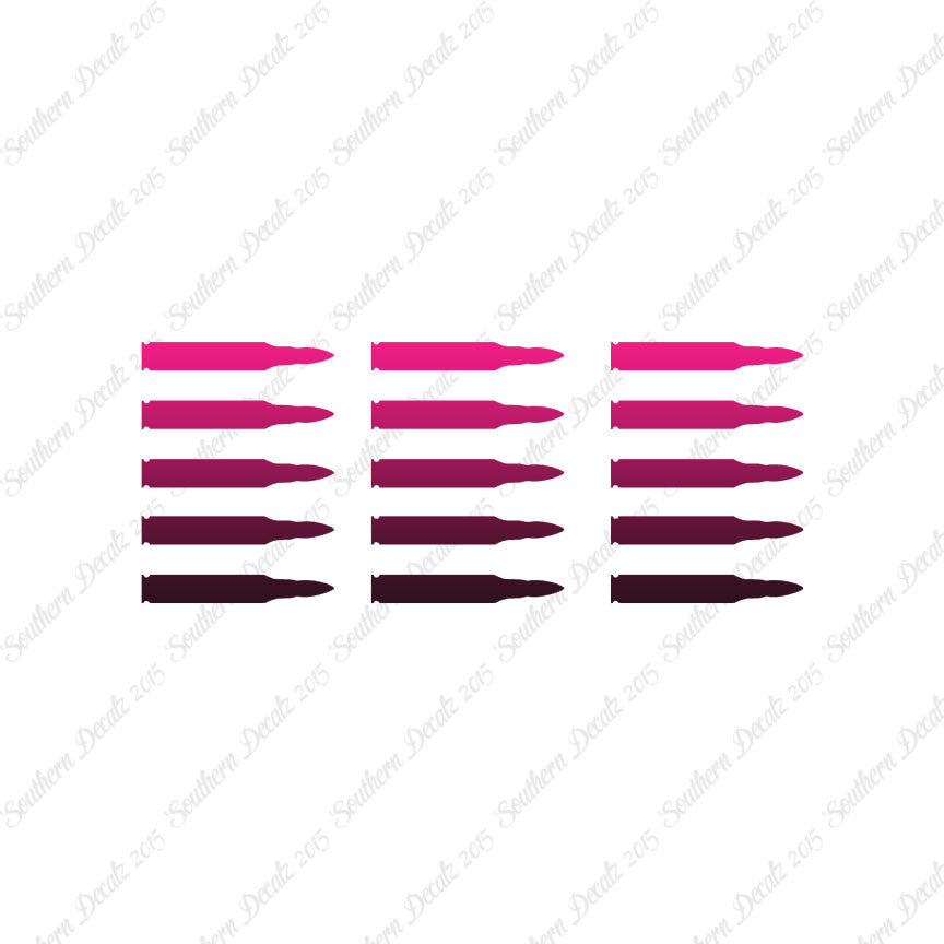 Set Of 15 AR-15 Bullets Rifle Ammo