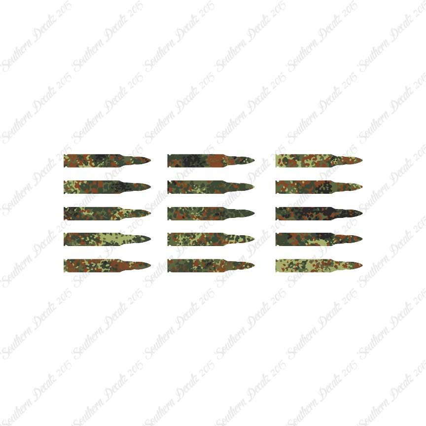 Set Of 15 AR-15 Bullets Rifle Ammo