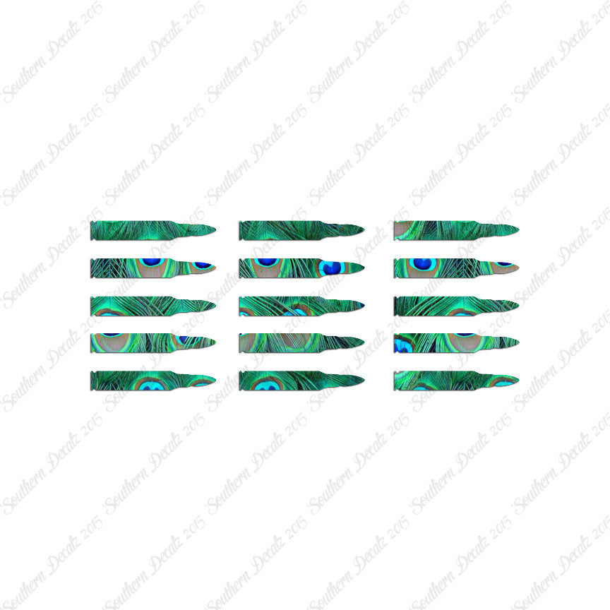 Set Of 15 AR-15 Bullets Rifle Ammo