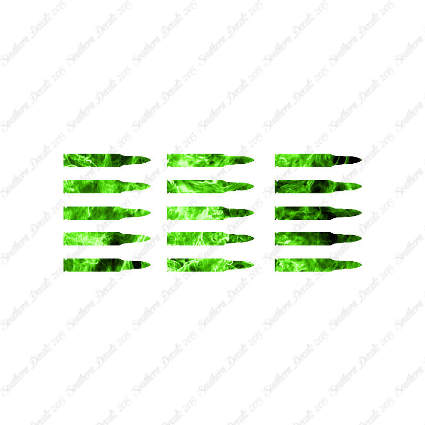 Set Of 15 AR-15 Bullets Rifle Ammo