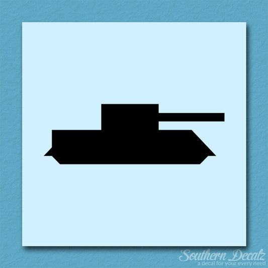 Block Toy Tank Silhouette