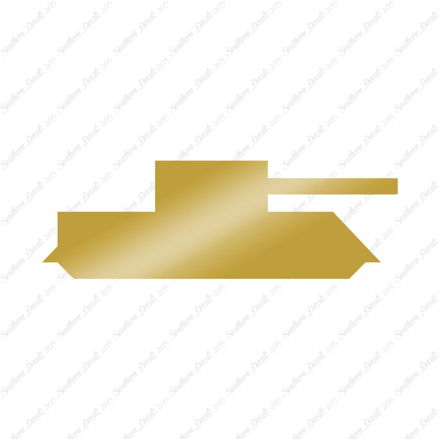Block Toy Tank Silhouette