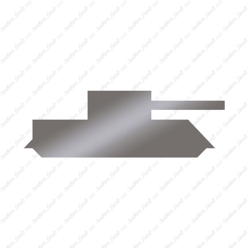 Block Toy Tank Silhouette