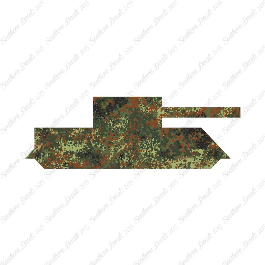 Block Toy Tank Silhouette