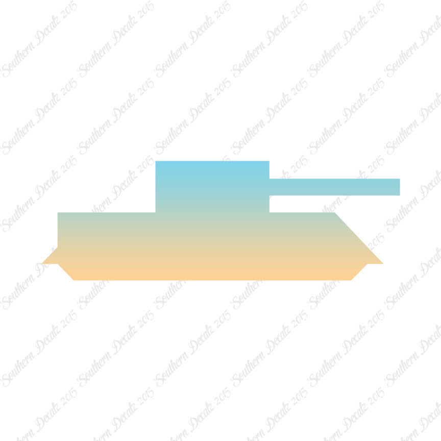 Block Toy Tank Silhouette