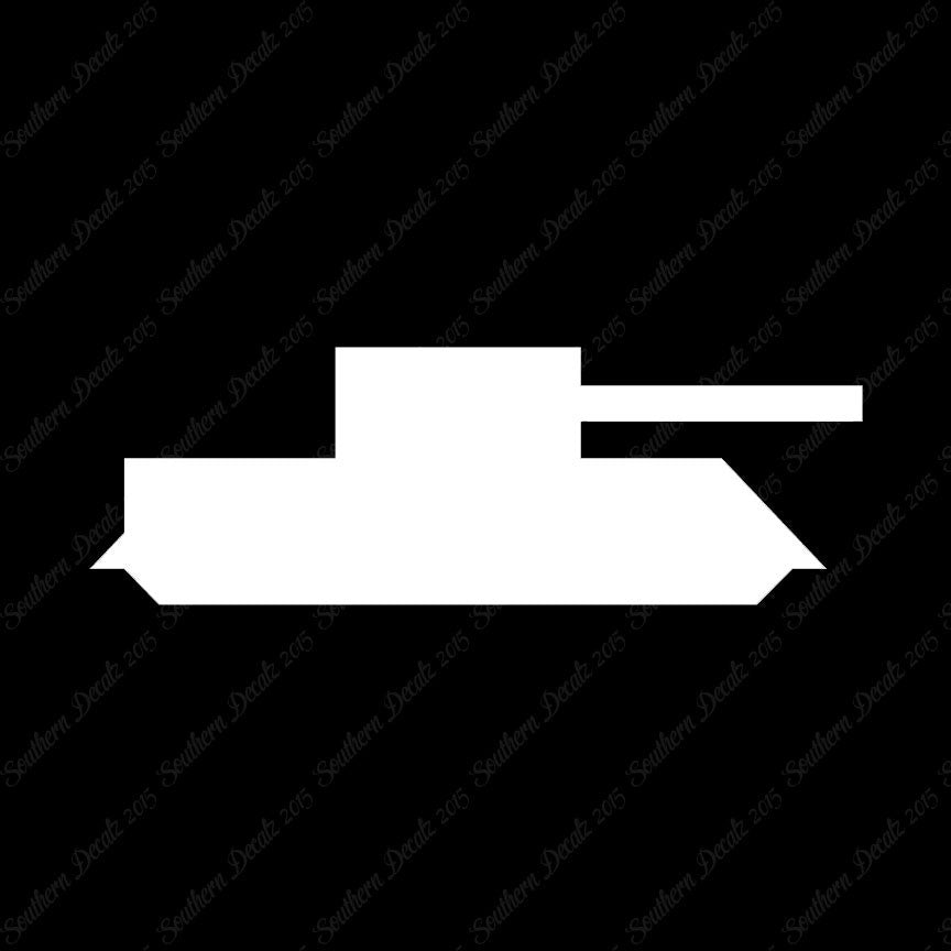 Block Toy Tank Silhouette