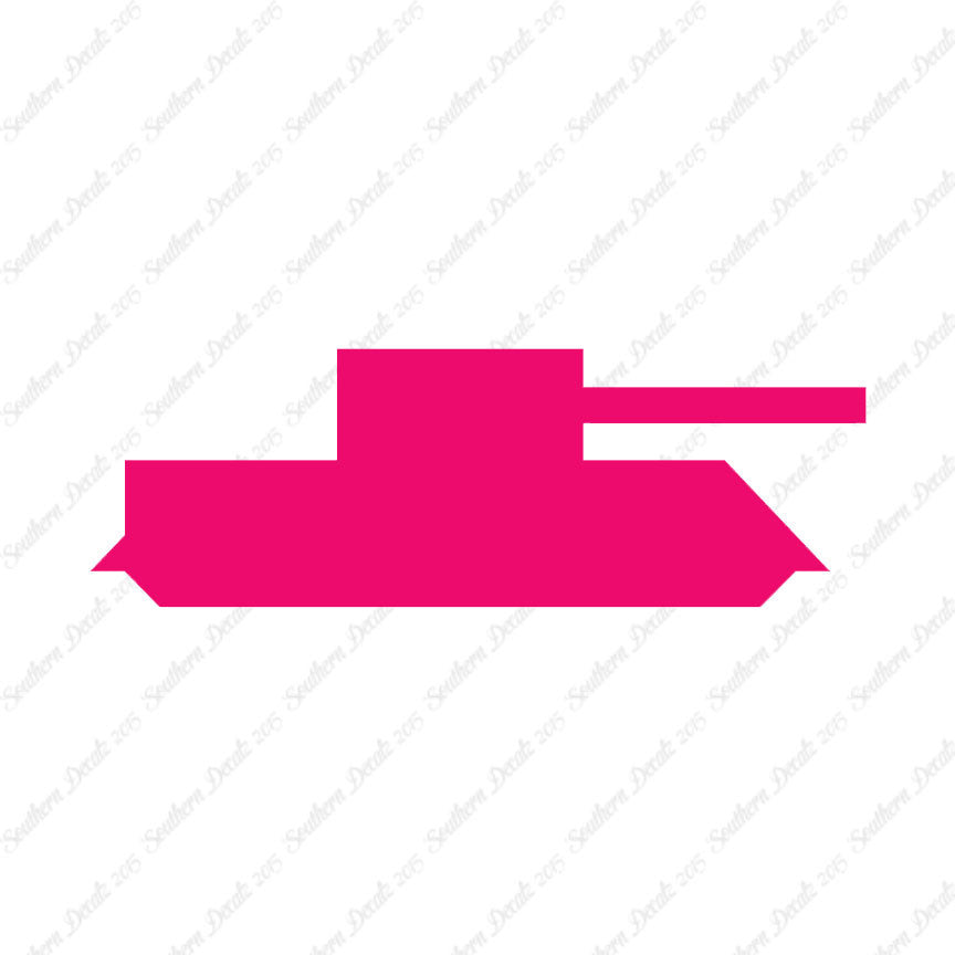Block Toy Tank Silhouette