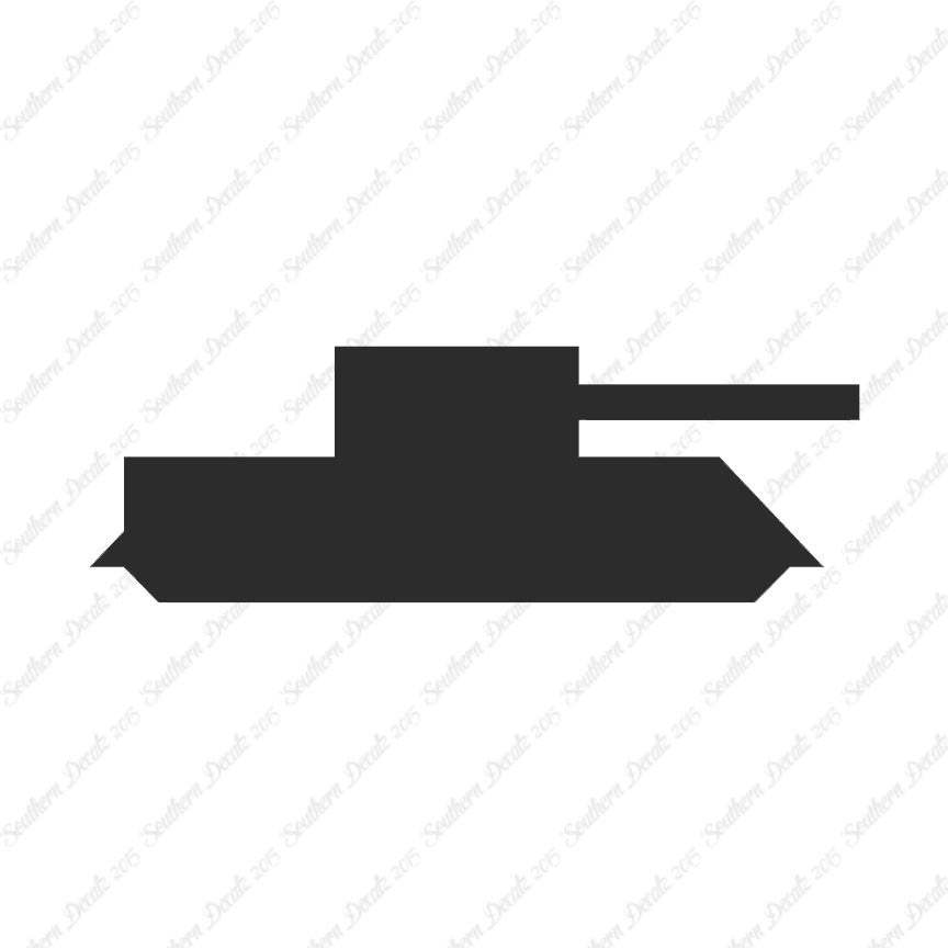 Block Toy Tank Silhouette
