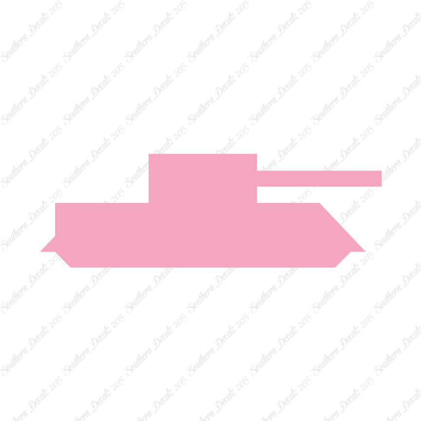 Block Toy Tank Silhouette