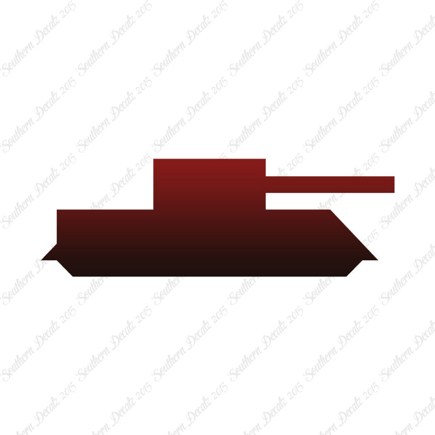 Block Toy Tank Silhouette