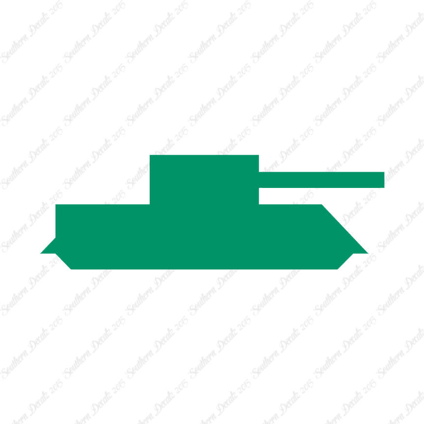 Block Toy Tank Silhouette