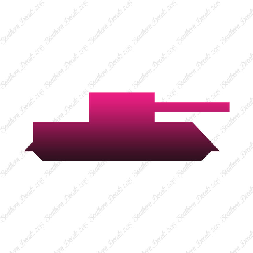 Block Toy Tank Silhouette