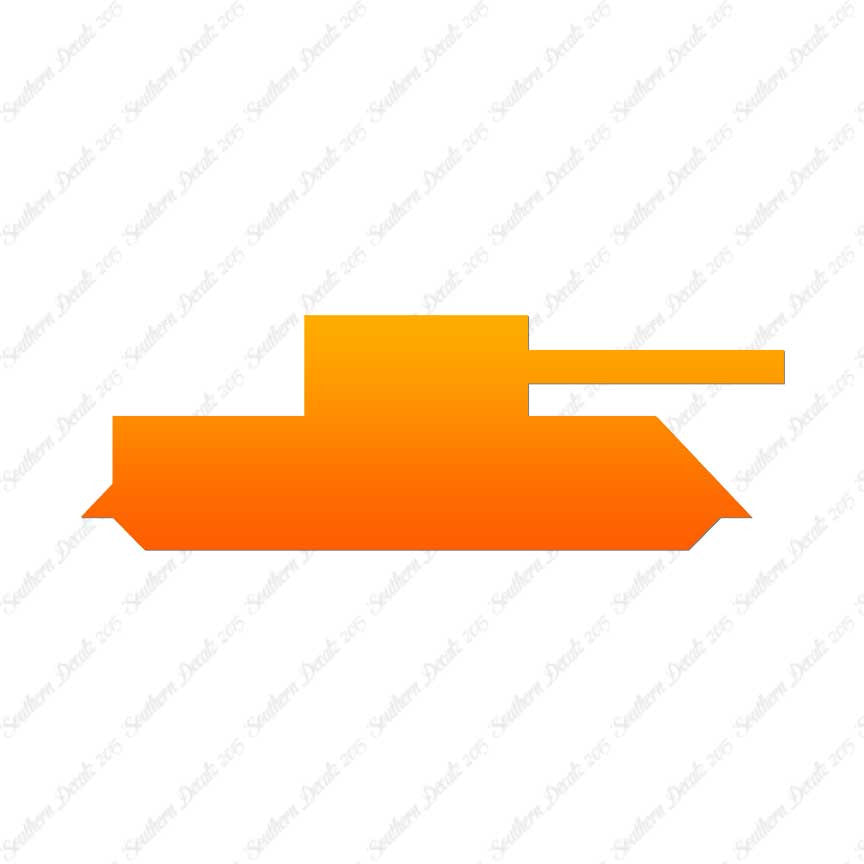 Block Toy Tank Silhouette