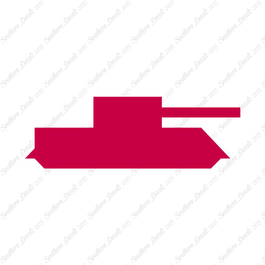 Block Toy Tank Silhouette