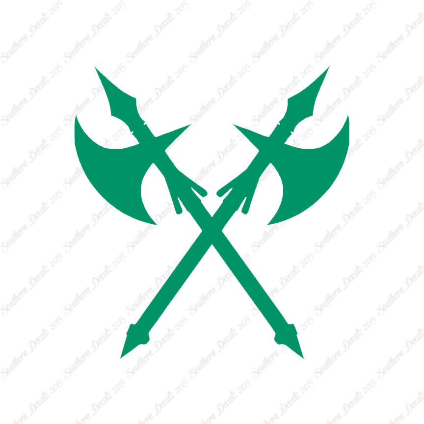 Crossed Battle Axe Ax