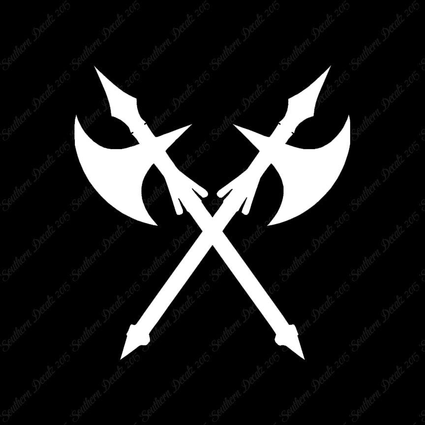Crossed Battle Axe Ax