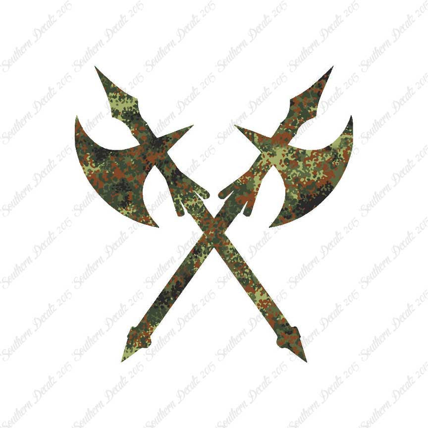 Crossed Battle Axe Ax