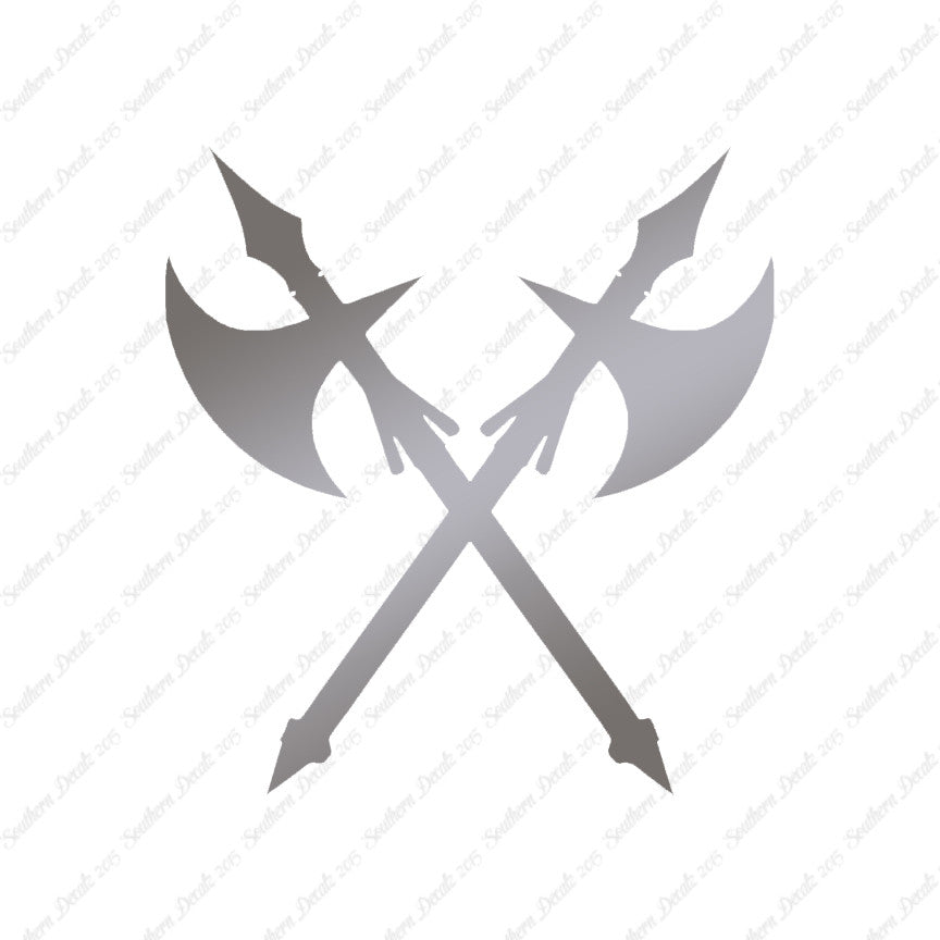 Crossed Battle Axe Ax