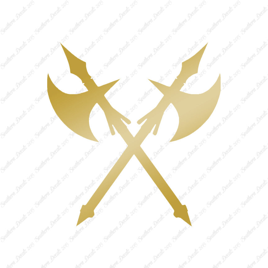 Crossed Battle Axe Ax