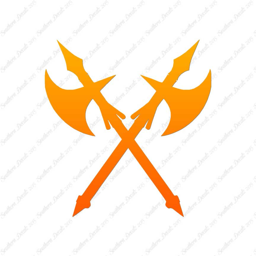 Crossed Battle Axe Ax