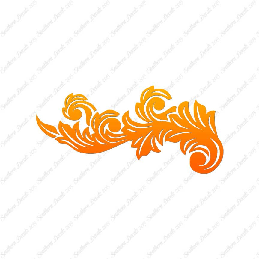 Decorative Flourish Leaf